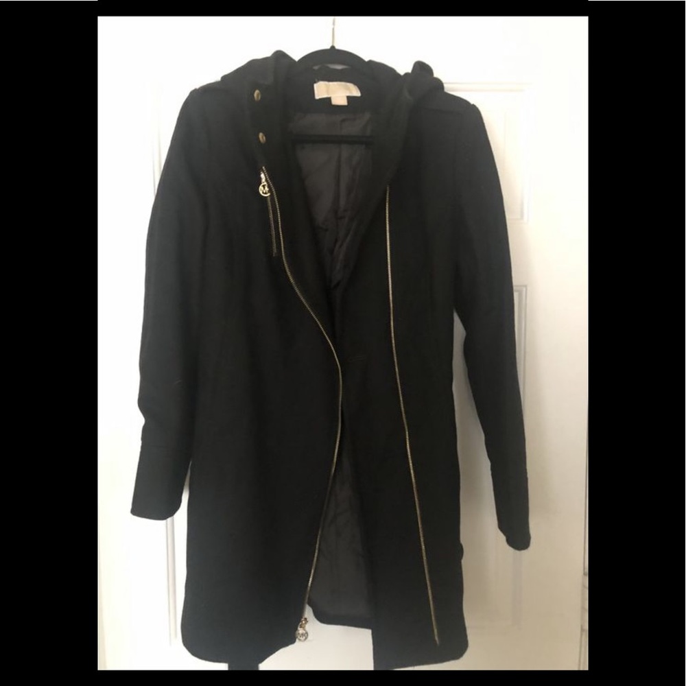 Michael Kors Asymmetrical Belted Coat